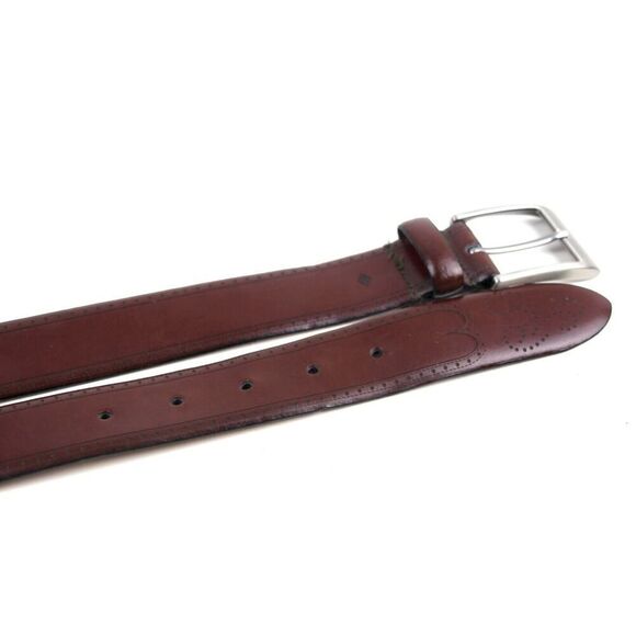 Josef Abboud BROWN GENUINE LEATHER 1.25"Wd CASUAL DRESS MEN'S BELT Sz 34/85 (I79 - Picture 13 of 14